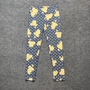 Lularoe Womens Mickey Mouse Leggings Blue Graphic Stretch Full Length One Size